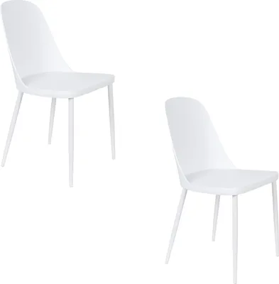 Produktbild von Housecraft Living Pip Esszimmerstuhl Weiß - 2 er Set