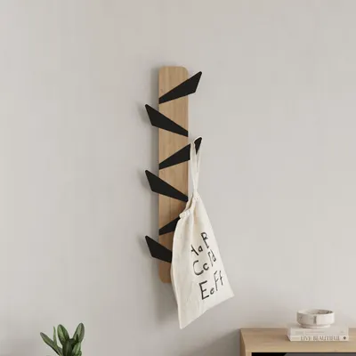 Obrázek produktu pro Předsíňový věšák Houseland ALESTA dub safírový/černý