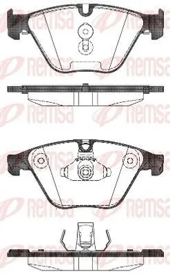 Produktbild von REMSA Bremsbeläge Satz Vorne Bremsklötze für BMW 5 Touring (F11) 1496.00