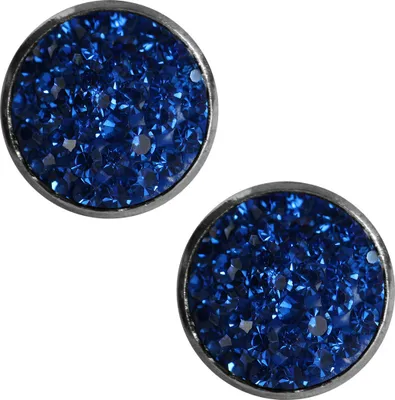 Produktbild von Kristalliner Modeschmuck Ohrstecker in verschiedenen Farben Farbe - Blau