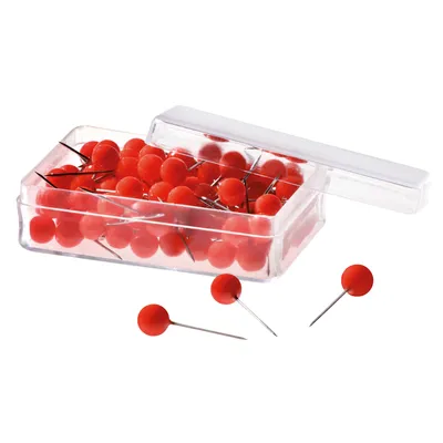 Produktbild von Pinnadel Typ 9012 rot 100St