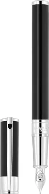 Produktbild von Stift S.T.Dupont D-Initial 260203 Unisex Synthetik Schwarzes Silber