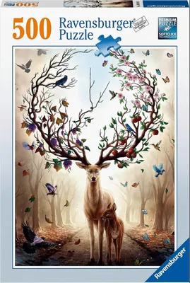 Image de Cerf mystérieux -500 pièces puzzle pour adultes et enfants à partir de 12 ans