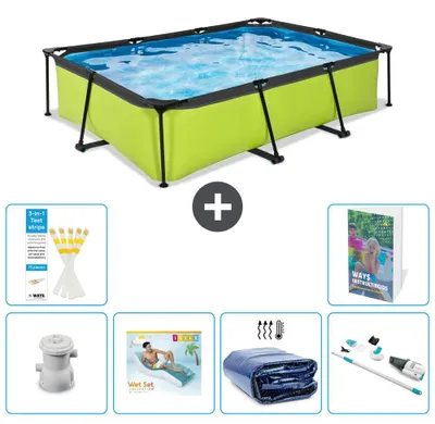 Immagine prodotto di Piscina fuori terra rettangolare - 300x200x65 cm - 5 pezzi - Modello S261
