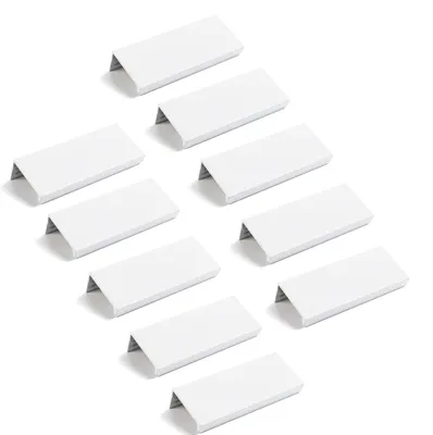 Imagen del producto de Pomos ocultos para cajones - Blancos - 10 unidades