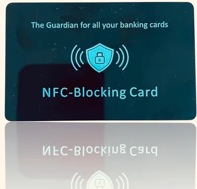 Image de 1x carte de blocage RFID / NFC, protection NFC pour vos cartes EC & de crédit dans votre Smart Wallet, carte de protection, BlockingCard