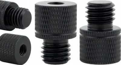 Obrázok produktu pre Redukcia adaptéra M12 na 1/4" statív hliníková čierna 23 mm