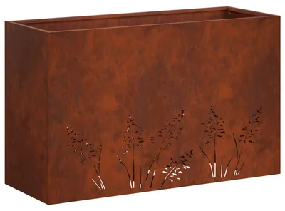 Produktbild von vidaXL Garten-Pflanzgefäß Rostoptik 80 x 30 x 49 cm Wetterfeststahl
