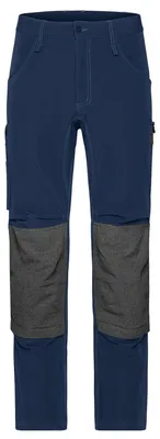 Image de James and Nicholson - Pantalon de travail pour hommes/femmes Unisexe LT6042 (32R) (Bleu marine)