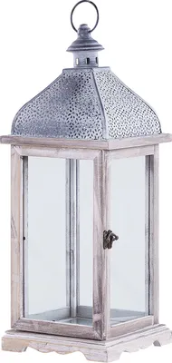 Obrázok produktu pre BELIANI Lampáš biely kovový 47 cm klasický svietnik retro dizajn dekoratívny doplnok