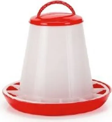 Produktbild von OLBA Futtersilo mit Deckel rot/transparent, Fassungsvermögen: 1 kg