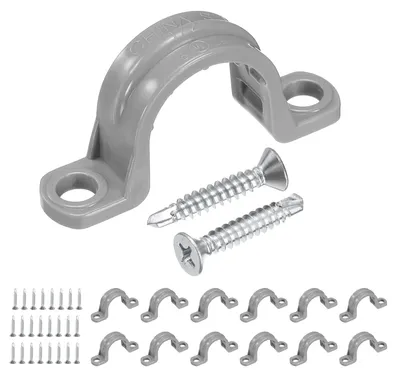 Obrázek produktu pro 30 kusů PVC svorek pro potrubí, průměr 1/2 palce, potrubní svorky