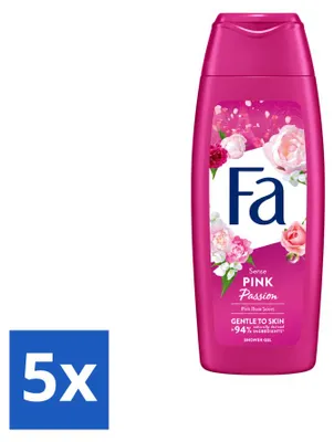 Produktbild von 5 x Fa Pink Passion Douchegel - Rosa Rose - 250 ml - Vorteilspackung - 5 Stücke