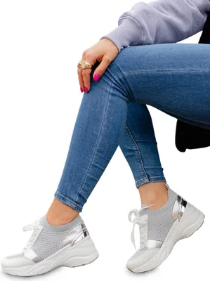 Produktbild von Damen Sneaker Sportschuhe Plateau Turnschuhe Freizeit Schuhe Morino Grau Gr.39