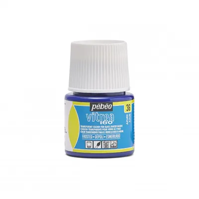 Immagine prodotto di Pebeo Vitrea 160 vetro colorato, 45 ml, 36 Azzurro smerigliato
