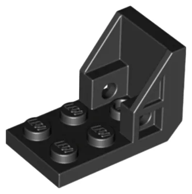 Obrázek produktu pro LEGO černá úhlová deska 3 x 2 - 2 x 2 invertovaná (pro sedadlo Space) (4598) – nová