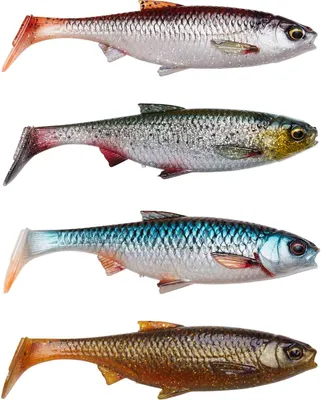 Produktbild von Savage Gear 3D River Roach Clear Water Mix Smelt-Green Silver-Roach-Motor Oil UV 14 cm 28 g Gummiköder
