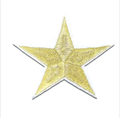 Produktbild von Stern - Aufnäher, Bügelbild, Aufbügler, Applikationen, Patches, Flicken, Zum Aufbügeln, Größe: 6,6 x 7,2 cm