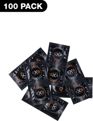 Obrázok produktu pre EXS čierne latexové kondómy - kondómy - 100 kusov