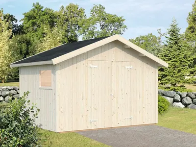 Produktbild von Gerätehaus Palmako Nils 16 mm inkl. Fußboden 392 x 289 cm tauchgrundiert