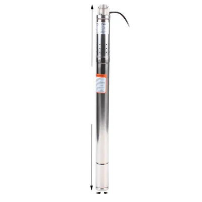 Obrázek produktu pro Ponorné čerpadlo do hlubokých vrtů, nerezová ocel, max. průtok 1000 l/h, 220 V, 220VSilverEU