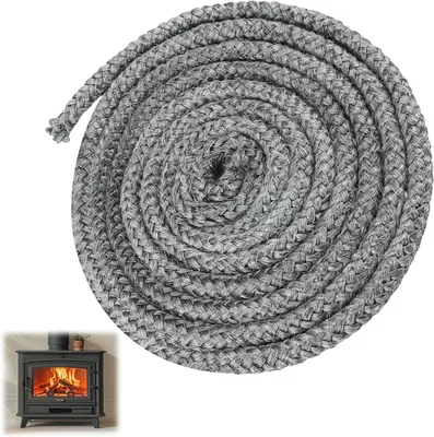 Zdjęcie produktu dla Uszczelka do kominka sznur 8 mm x 3 m, włókno szklane, do pieca
