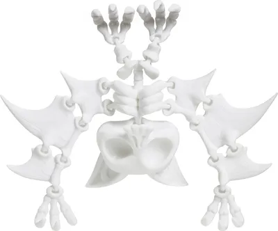 Produktbild von 3D-gedruckte Hängefledermausfigur mit beweglichen Gelenken, Fledermausmodell, Fidget-Spielzeug, Halloween-Partydekoration, Ornament