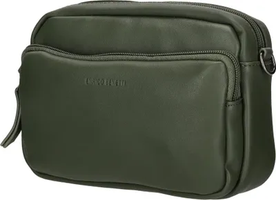 Produktbild von Kleine Damen Tasche Schultertasche Umhängetasche Crossover Bag Leder Optik Handtasche Olive