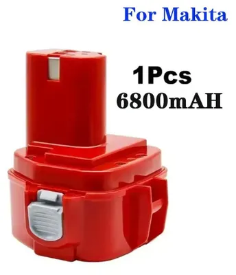 Image de Batterie pour Makita PA12 1200 1220 - Batterie de rechange Ni-MH 12 V pour outil électrique - 6800 mAh - 1 pièce