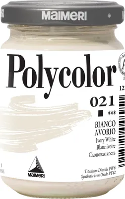 Produktbild von Maimeri Vynil Polycolor Acrylfarbe Ivory White 021 140 ml 1 stk