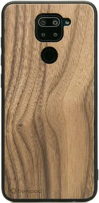 Produktbild von Holzhülle Bewood für Xiaomi Redmi Note 9 Amerikanischer Nussbaum