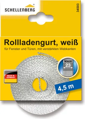 Produktbild von Schellenberg Rolladengurt Maxi 23 mm, 4,5 m, weiß, 34503