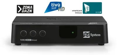 Immagine prodotto di Telesystem TS9018 Ricevitore Sat Full HD DVB-S2 + scheda Tivusat attiva