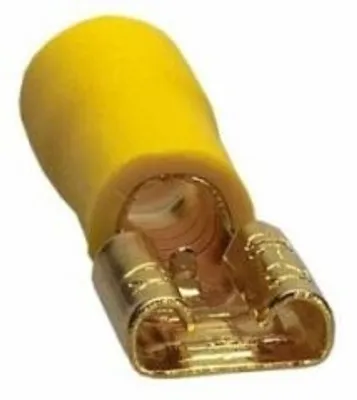 Produktbild von Flachstecker 6,3 mm, gelb, 4 - 6 mm2 - im 10er Pack