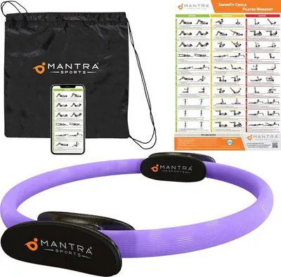 Produktbild von Pilates Ring für Frauen, Beckenboden Trainer, Dijbeentrainer, Trainingsset mit Übungen