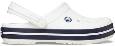 Produktbild von Crocs Crocband Uni Sportive Clog-Sandalen Weiß/Dunkelblau (White/White/Navy), 11016-1WW