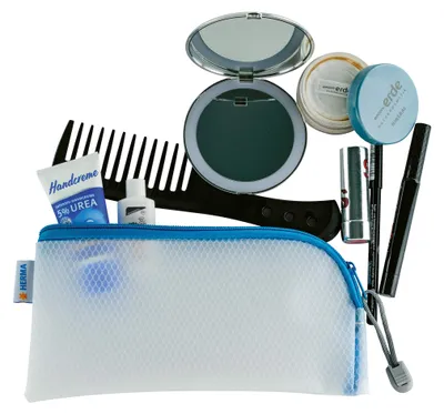 Productafbeelding van HERMA 20003, HERMA ritszak "Mesh Bags", 230 x 110 mm, blauw