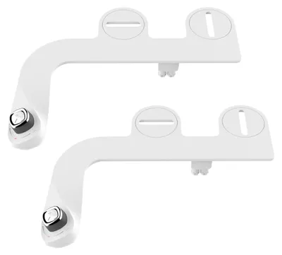 Productafbeelding van Bidet van Bemis, SlimEdge, 2-delig pakket, zoetwateraansluitingen, wit, niet elektrisch