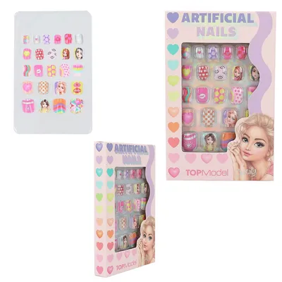 Image de Ongles artificiels TOPModel BEAUTY and ME plat néon, 24 ongles, autocollants