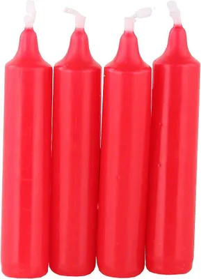 Produktbild von Adventskerzen Ø 2 cm H 10,5 cm rot 4 Stk.