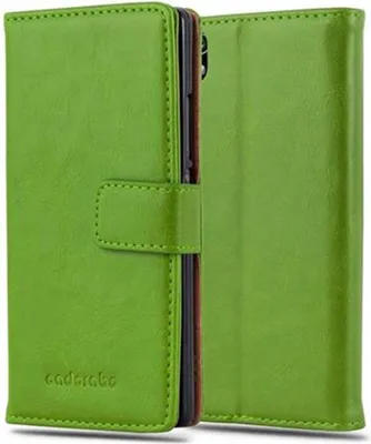 Produktbild von Cadorabo Hülle für Huawei ASCEND P7 Schutzhülle in Grün Handyhülle Book Tasche Case Etui Luxury