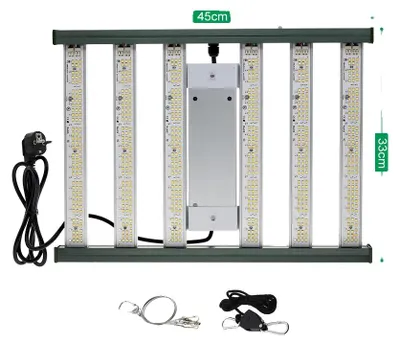 Zdjęcie produktu dla Lampa LED do uprawy roślin, pełne spektrum, z regulacją jasności, 200 W