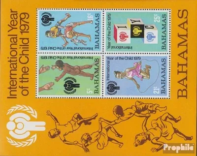 Produktbild von Briefmarken Bahamas 1979 Mi Block26 (kompl.Ausg.) postfrisch Kinderjahr