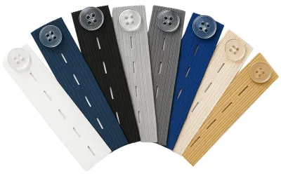 Imagen del producto de Extensores para pantalones de maternidad, con botones ajustables, paquete de 8 unidades, cintura elástica, para ropa de embarazo