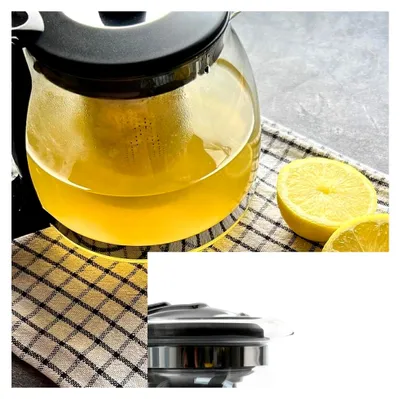 Produktbild von Teekanne aus Glas 2 Liter mit Siebeinsatz und Edelstahlfilter