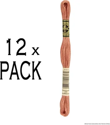 Productafbeelding van 12x DMC Borduurgaren Mouline Special 117MC -21, 6 strengen, 8m