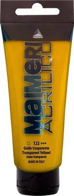Zdjęcie produktu dla Maimeri Acrilico Farba akrylowa Transparent Yellow 122 75 ml 1 szt.
