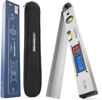 Obrázok produktu pre Digitálny uhlomer 0–230° s LCD displejom, 450 mm, pre profesionálov