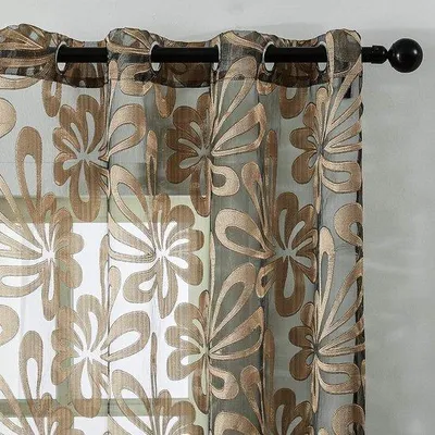 Produktbild von Famanu Vorhang Voile – Lichtdurchlässig – Silber