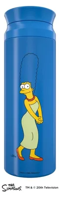 Produktbild von HOLY Thermo Shaker Becher Simpsons Edition 700ml Edelstahl Marge Simpson blau